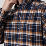 Camisa Algodón Orgánico Hombre Padua Azul Rockford