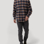 Camisa Algodón Orgánico Hombre Padua Azul Rockford