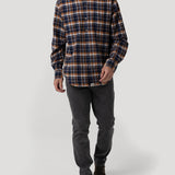 Camisa Algodón Orgánico Hombre Padua Azul Rockford