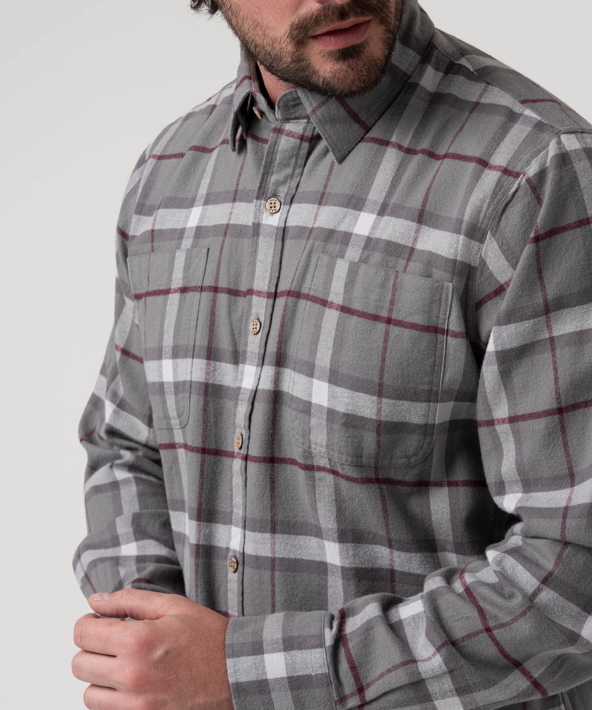 Camisa Algodón Orgánico Hombre Padua Azul Rockford