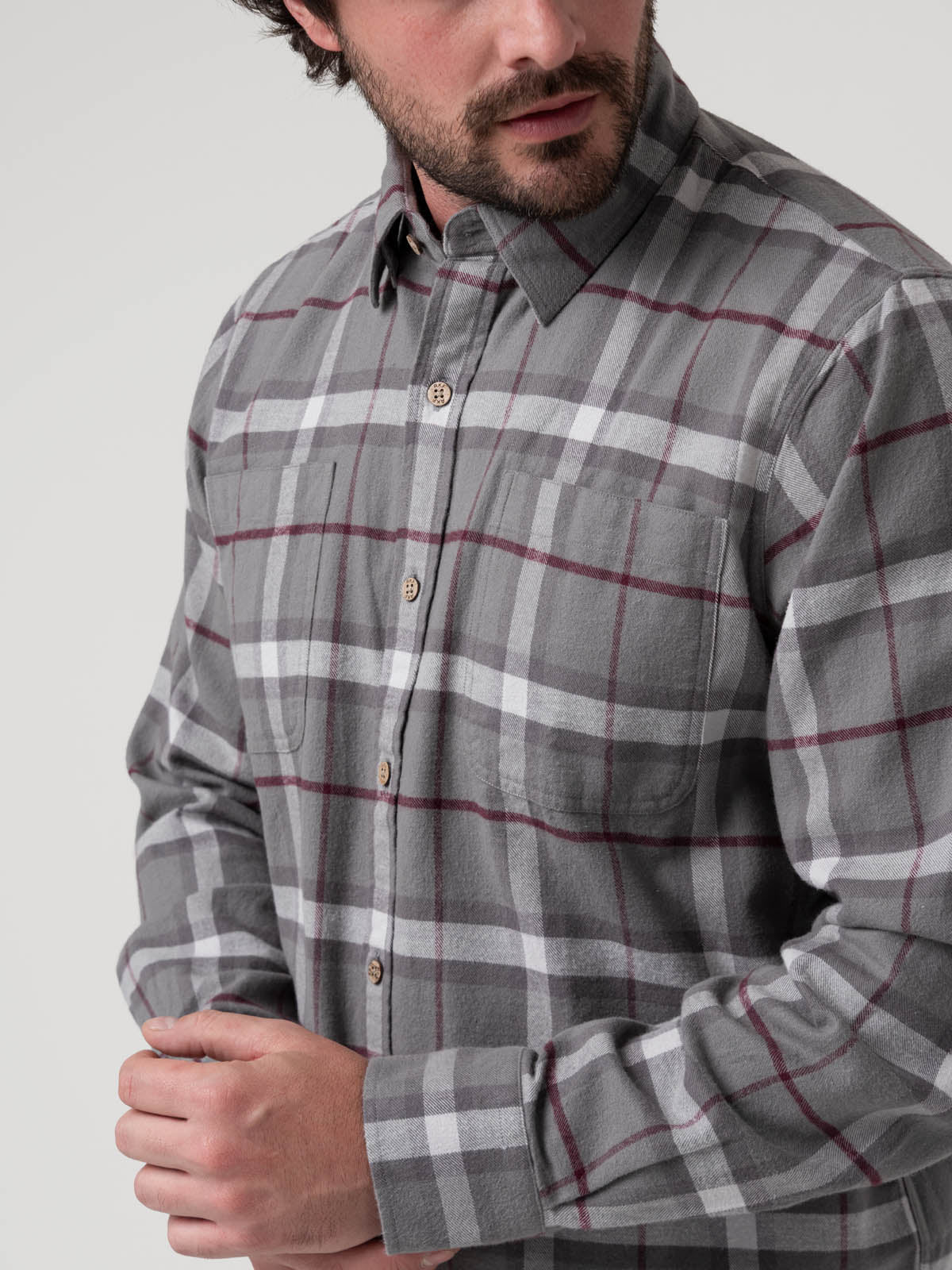 Camisa Algodón Orgánico Hombre Padua Azul Rockford