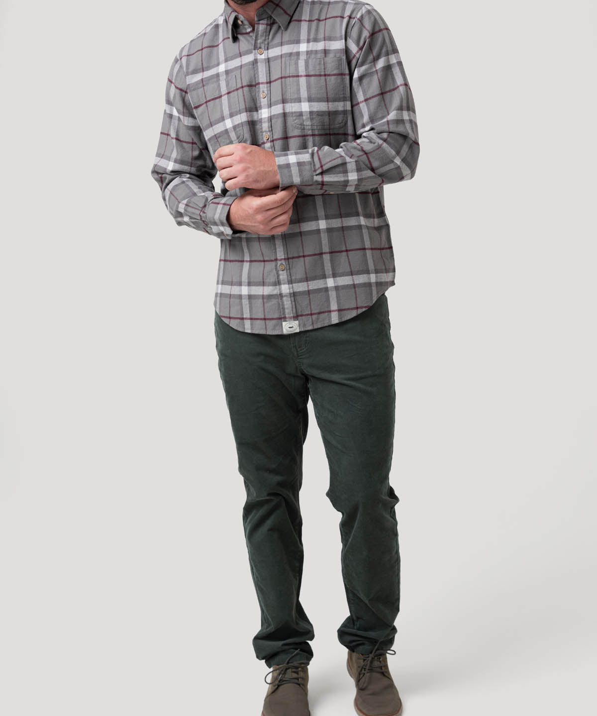 Camisa Algodón Orgánico Hombre Padua Azul Rockford