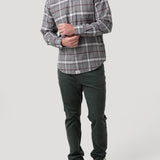 Camisa Algodón Orgánico Hombre Padua Azul Rockford