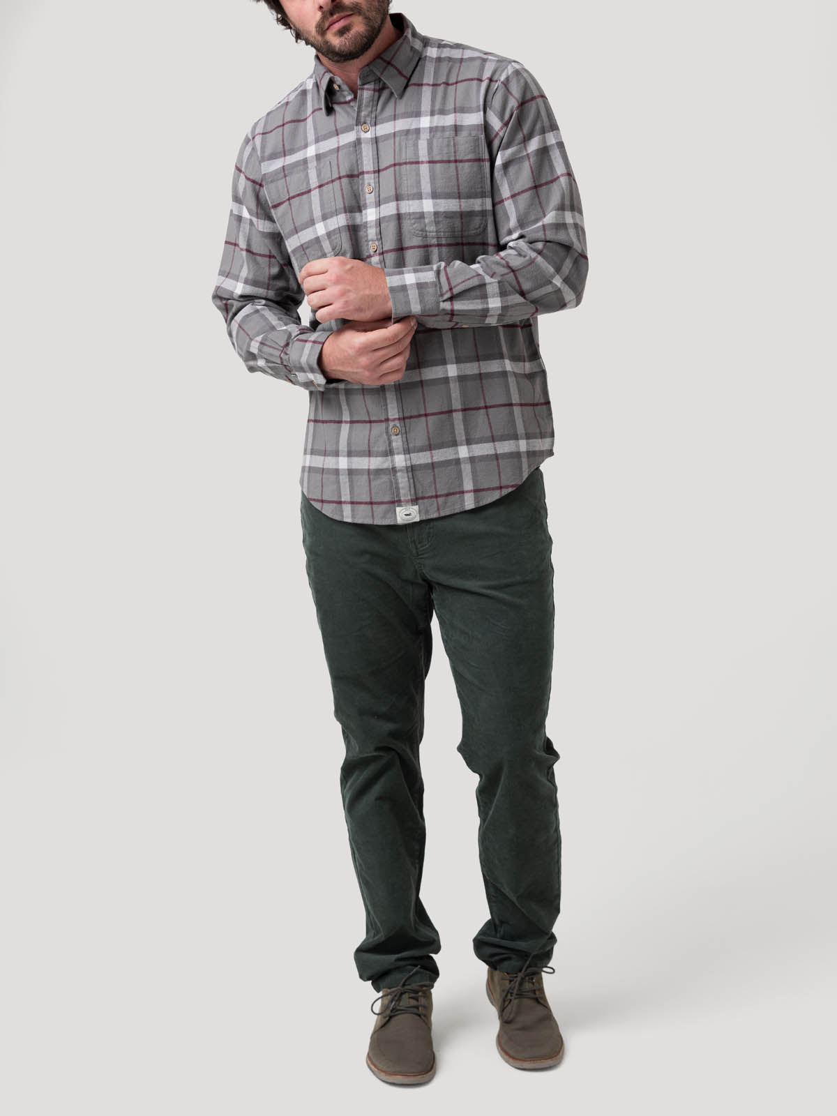 Camisa Algodón Orgánico Hombre Padua Azul Rockford