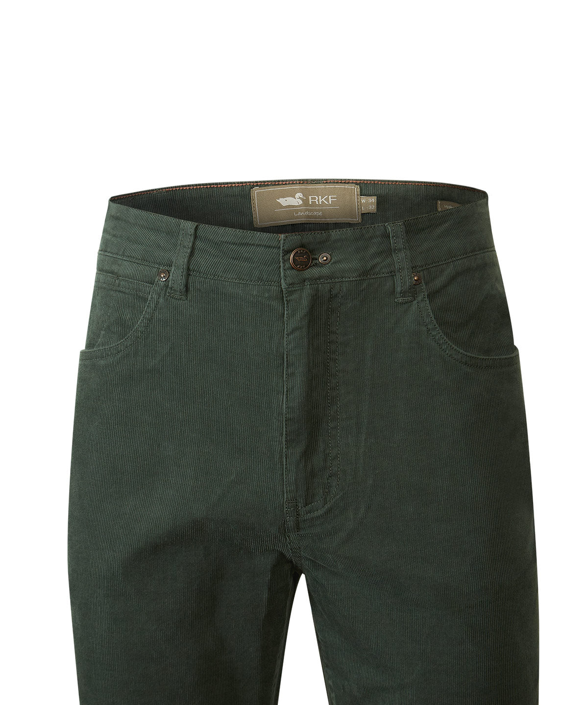 Pantalón Algodón Hombre Corduroy Verde Rockford