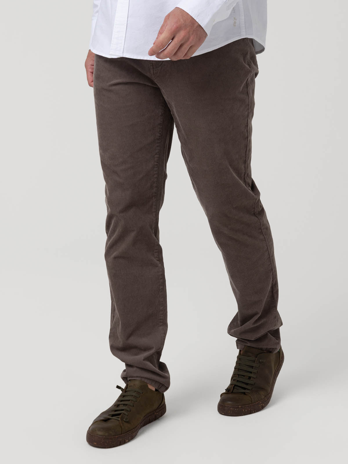 Pantalón Algodón Hombre Corduroy Café Rockford