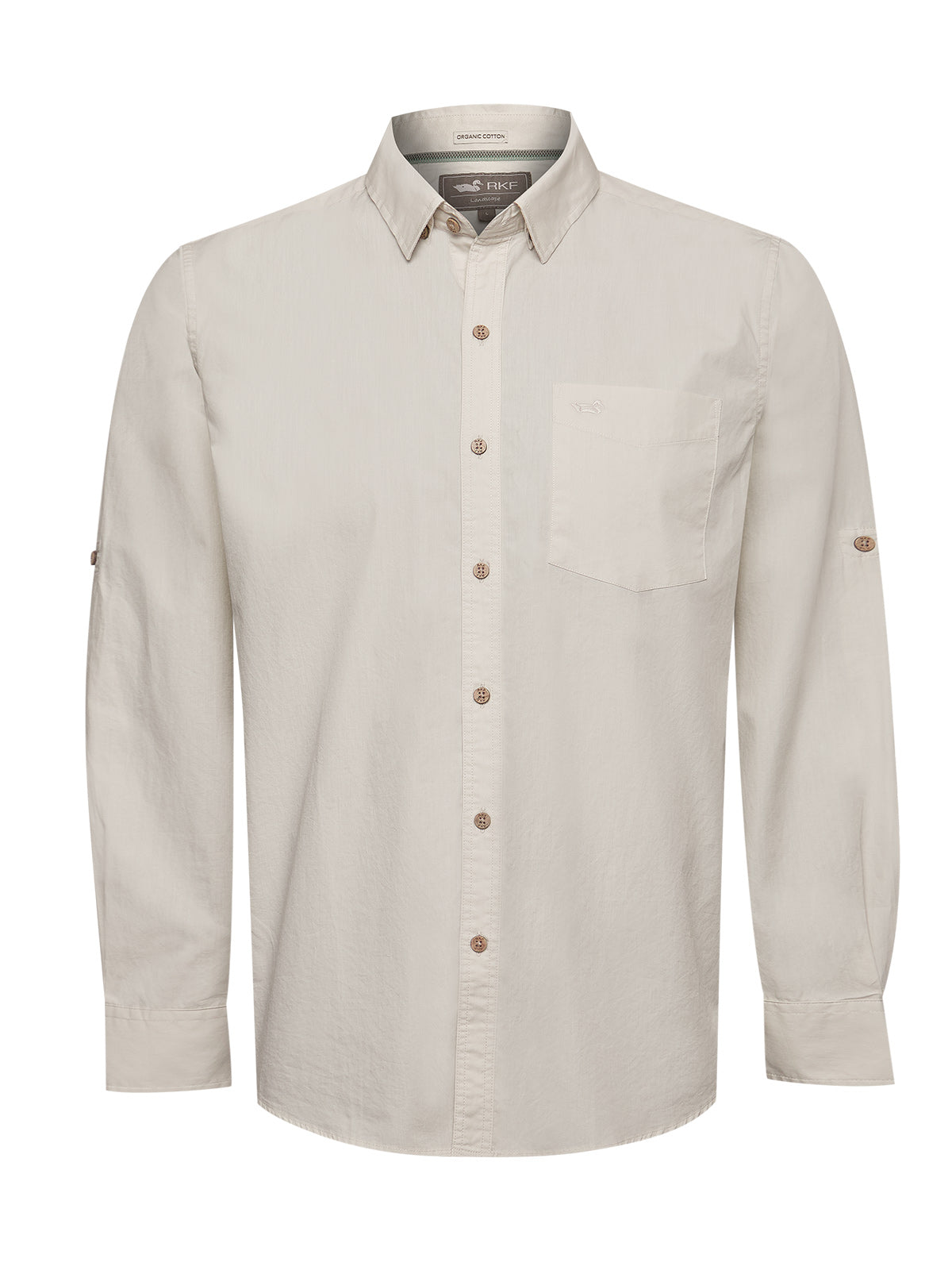 Camisa Algodón Orgánico Hombre Galiton Blanco Rockford