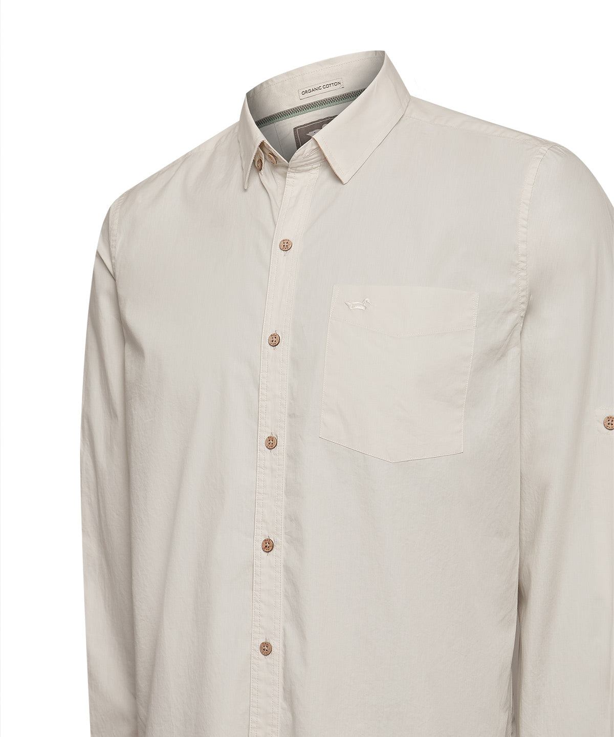 Camisa Algodón Orgánico Hombre Galiton Blanco Rockford