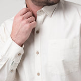 Camisa Algodón Orgánico Hombre Galiton Blanco Rockford