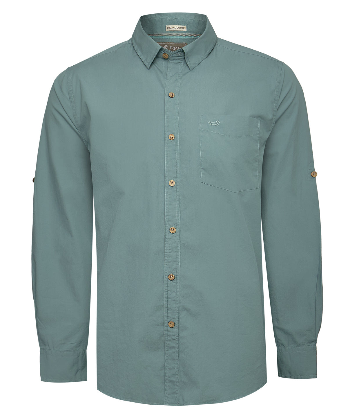 Camisa Algodón Orgánico Hombre Galiton Azul Rockford