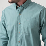 Camisa Algodón Orgánico Hombre Galiton Azul Rockford