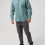 Camisa Algodón Orgánico Hombre Galiton Azul Rockford