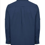 Camisa Algodón Orgánico Hombre Galiton Azul Rockford