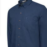 Camisa Algodón Orgánico Hombre Galiton Azul Rockford