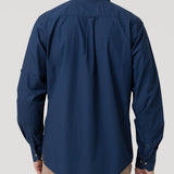 Camisa Algodón Orgánico Hombre Galiton Azul Rockford