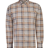 Camisa Algodón Orgánico Hombre Flannel Azul Rockford