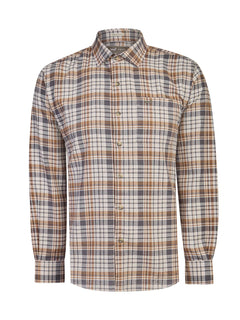 Camisa Algodón Orgánico Hombre Flannel Azul Rockford