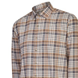 Camisa Algodón Orgánico Hombre Flannel Azul Rockford