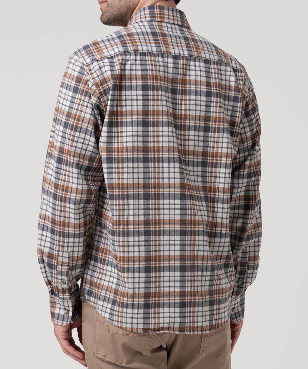 Camisa Algodón Orgánico Hombre Flannel Azul Rockford
