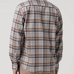 Camisa Algodón Orgánico Hombre Flannel Azul Rockford