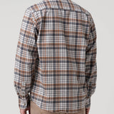 Camisa Algodón Orgánico Hombre Flannel Azul Rockford