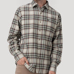 Camisa Algodón Orgánico Hombre Flannel Azul Rockford