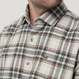 Camisa Algodón Orgánico Hombre Flannel Azul Rockford