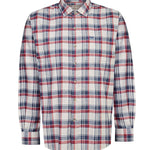 Camisa Algodón Orgánico Hombre Flannel Azul Rockford