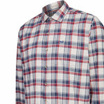 Camisa Algodón Orgánico Hombre Flannel Azul Rockford