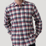 Camisa Algodón Orgánico Hombre Flannel Azul Rockford