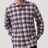 Camisa Algodón Orgánico Hombre Flannel Azul Rockford
