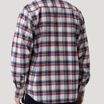 Camisa Algodón Orgánico Hombre Flannel Azul Rockford