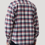 Camisa Algodón Orgánico Hombre Flannel Azul Rockford