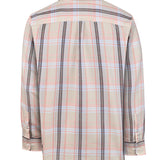 Camisa Algodón Orgánico Hombre Arbed Beige Cuadrillé Rockford