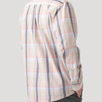 Camisa Algodón Orgánico Hombre Arbed Beige Cuadrillé Rockford