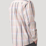 Camisa Algodón Orgánico Hombre Arbed Beige Cuadrillé Rockford