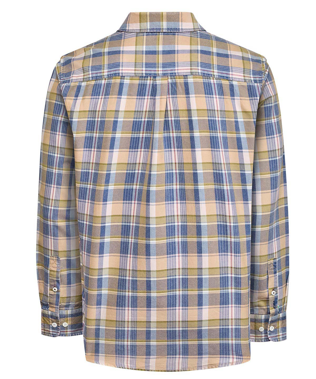 Camisa Algodón Orgánico Hombre Arbed Azul Cuadrillé Rockford