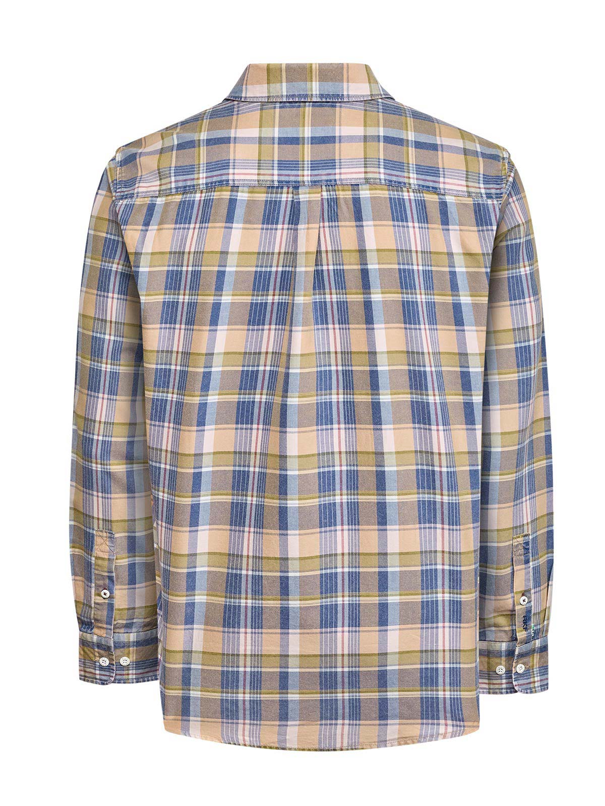 Camisa Algodón Orgánico Hombre Arbed Azul Cuadrillé Rockford