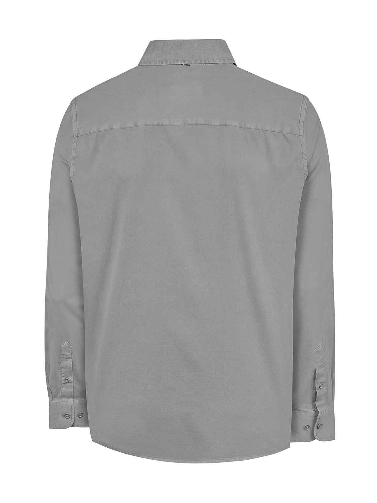 Camisa Algodón Orgánico Hombre Leeds Gris Rockford