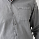 Camisa Algodón Orgánico Hombre Leeds Gris Rockford