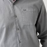 Camisa Algodón Orgánico Hombre Leeds Gris Rockford
