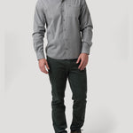 Camisa Algodón Orgánico Hombre Leeds Gris Rockford