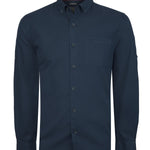 Camisa Algodón Orgánico Hombre Leeds Azul Rockford