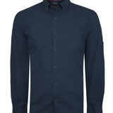 Camisa Algodón Orgánico Hombre Leeds Azul Rockford