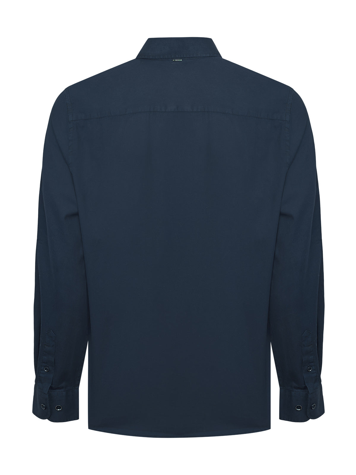 Camisa Algodón Orgánico Hombre Leeds Azul Rockford