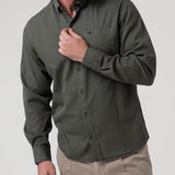 Camisa Algodón Orgánico Hombre Leeds Verde Rockford