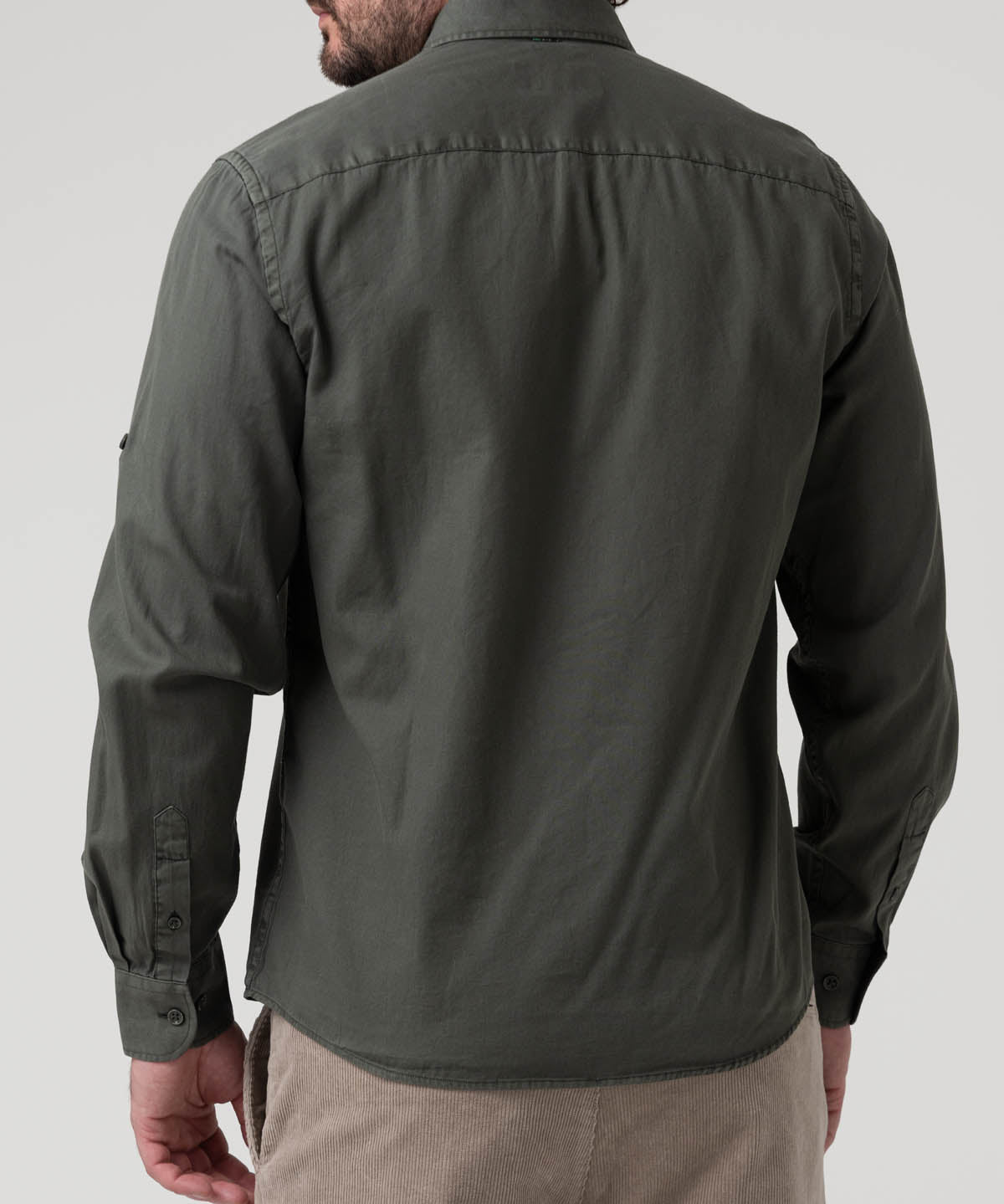 Camisa Algodón Orgánico Hombre Leeds Verde Rockford