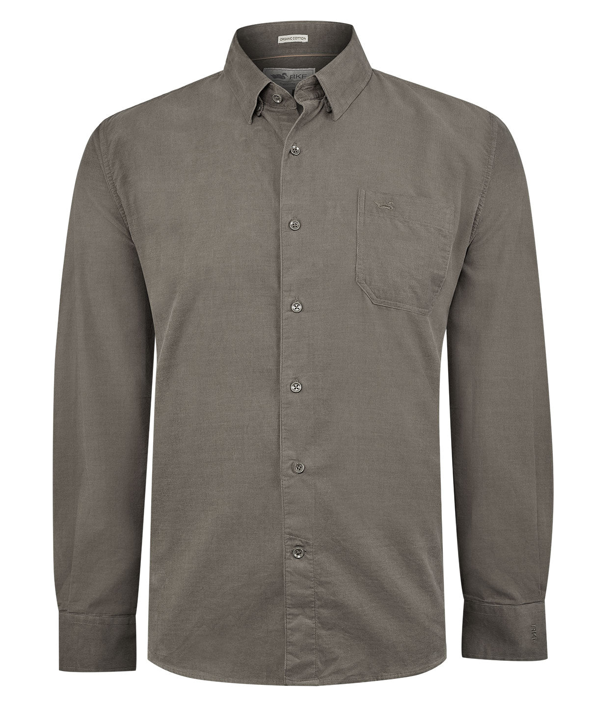 Camisa Algodón Orgánico Hombre Corduroy Café Rockford