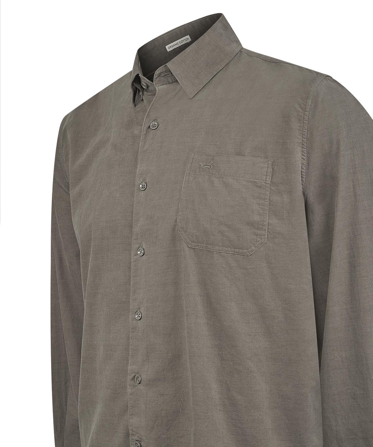 Camisa Algodón Orgánico Hombre Corduroy Café Rockford