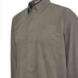 Camisa Algodón Orgánico Hombre Corduroy Café Rockford